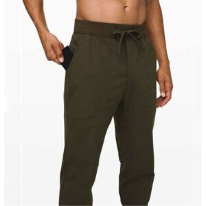 Mens Lululemon ABC Joggers Pants Sz: 8 Dark Olive Green Quick Dry Warpstreme